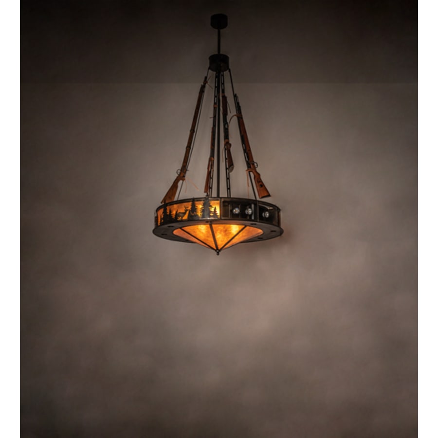 Meyda Tiffany 8 Light 48" Wide Abstract Pendant