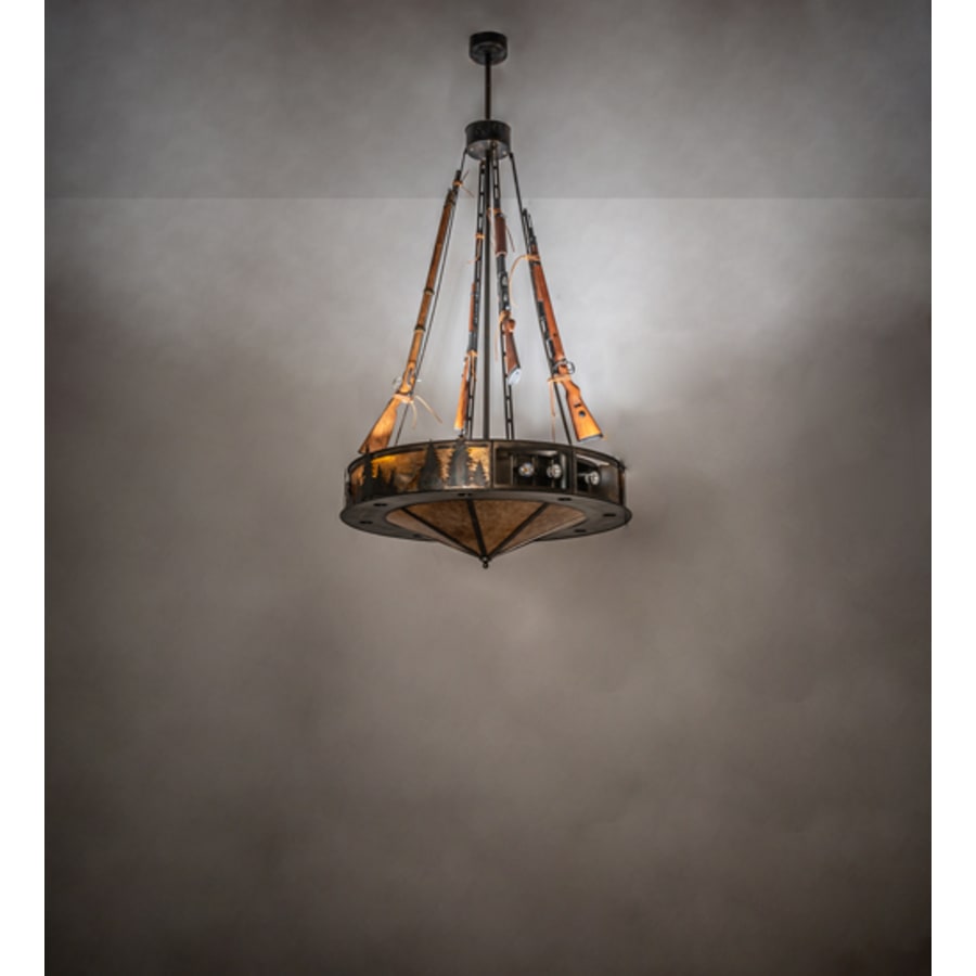 Meyda Tiffany 8 Light 48" Wide Abstract Pendant