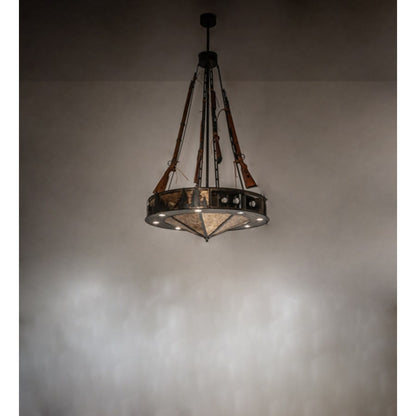 Meyda Tiffany 8 Light 48" Wide Abstract Pendant
