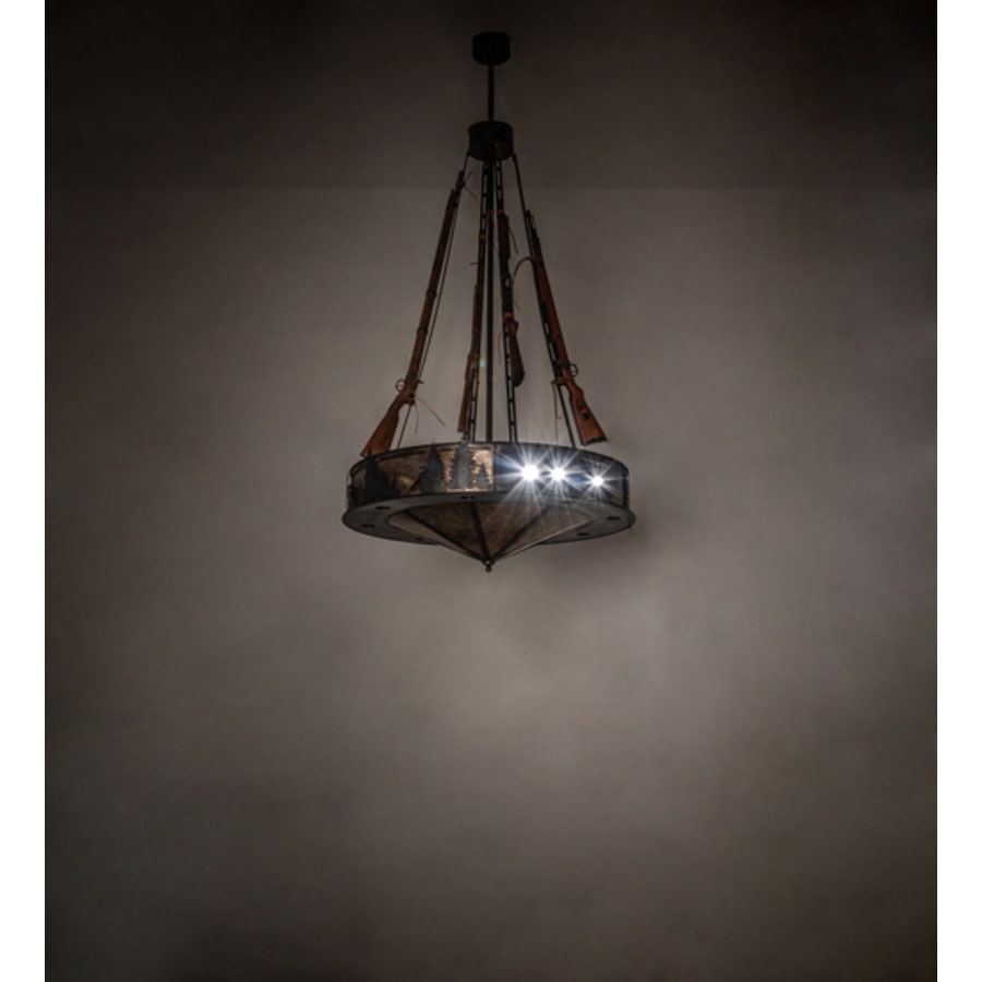 Meyda Tiffany 8 Light 48" Wide Abstract Pendant
