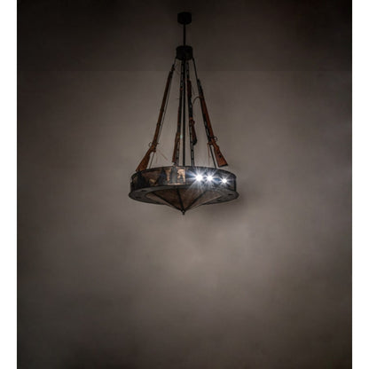 Meyda Tiffany 8 Light 48" Wide Abstract Pendant
