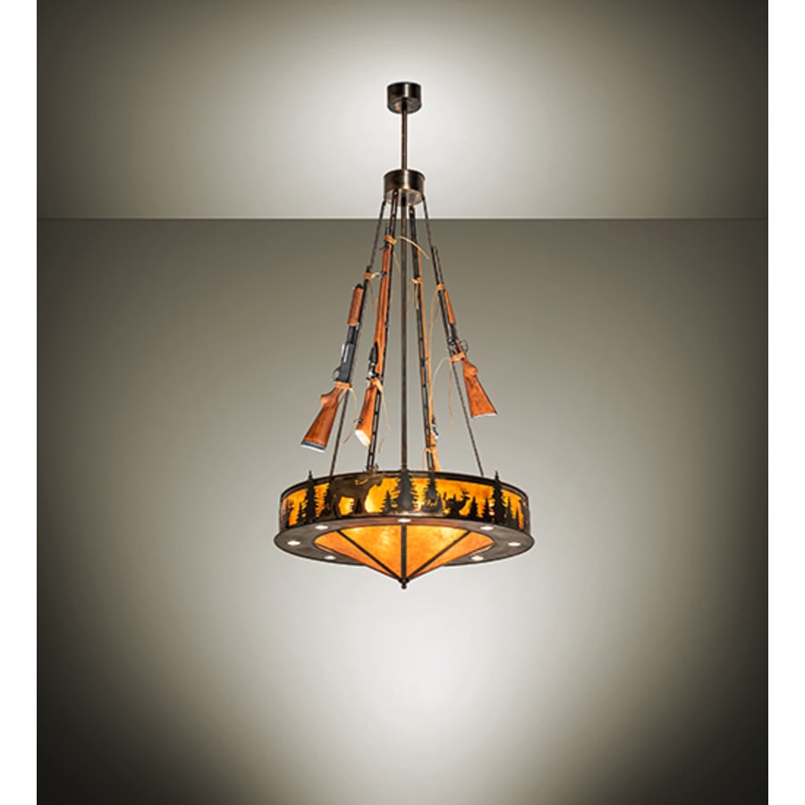 Meyda Tiffany 8 Light 48" Wide Abstract Pendant