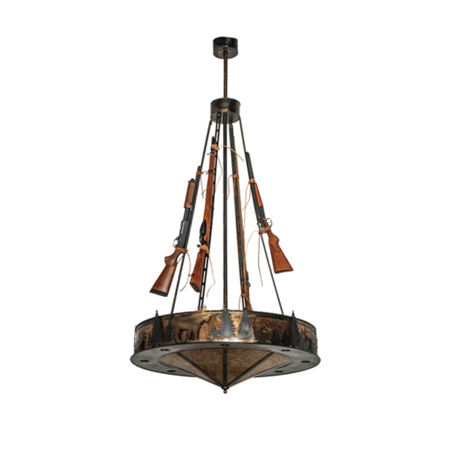 Meyda Tiffany 8 Light 48" Wide Abstract Pendant
