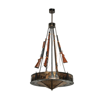 Meyda Tiffany 8 Light 48" Wide Abstract Pendant