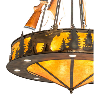 Meyda Tiffany 8 Light 48" Wide Abstract Pendant