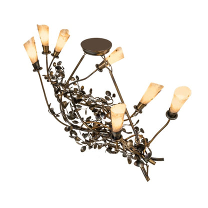 Meyda Tiffany Long Vinca Vine 7 Light 46" Wide Linear Chandelier