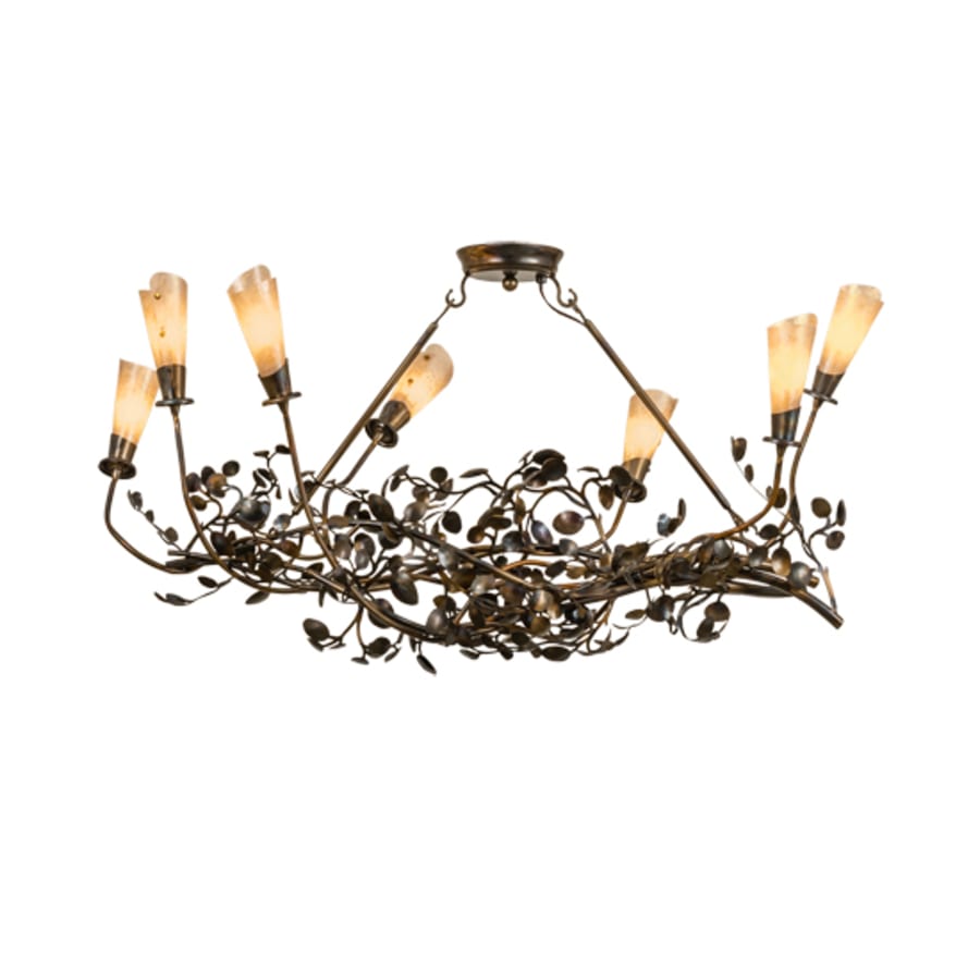 Meyda Tiffany Long Vinca Vine 7 Light 46" Wide Linear Chandelier