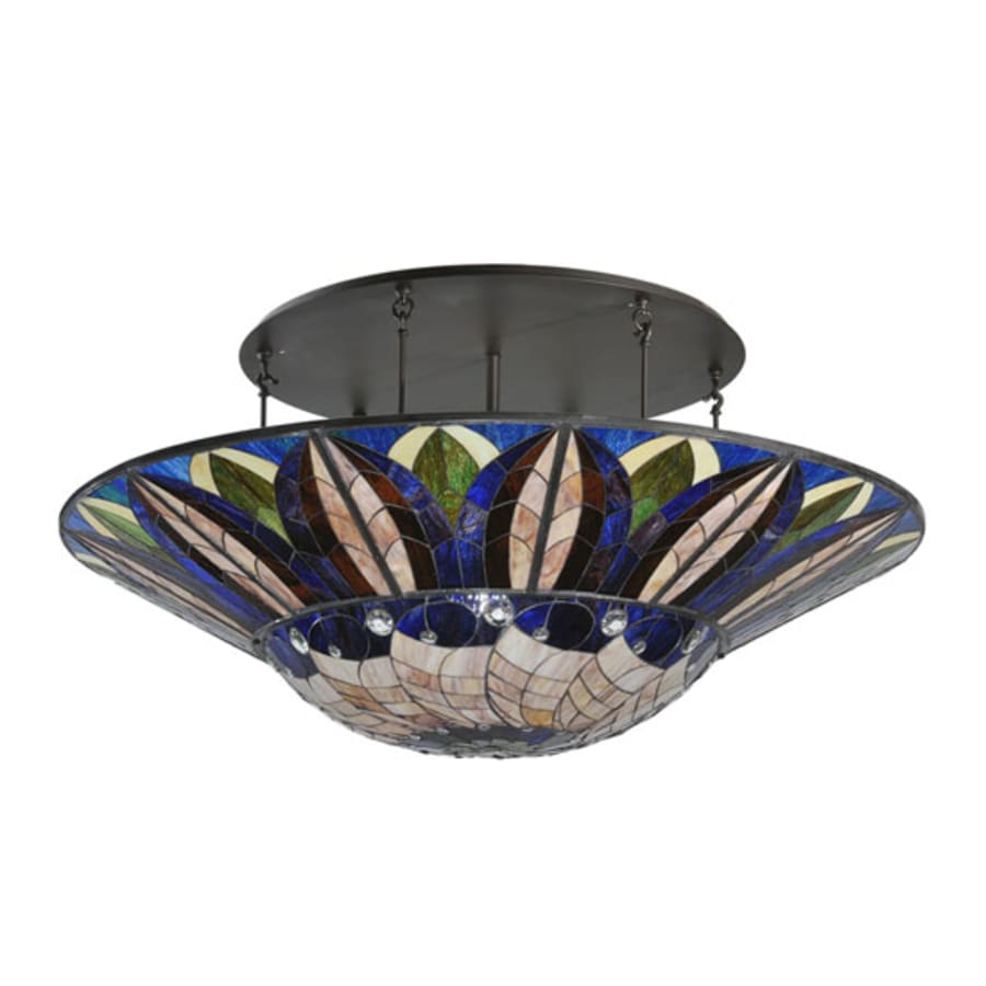 Meyda Tiffany Tampa Bay 12 Light 60" Wide Semi-Flush Bowl Ceiling Fixture