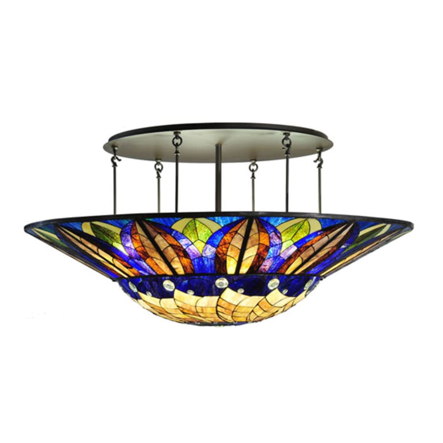 Meyda Tiffany Tampa Bay 12 Light 60" Wide Semi-Flush Bowl Ceiling Fixture