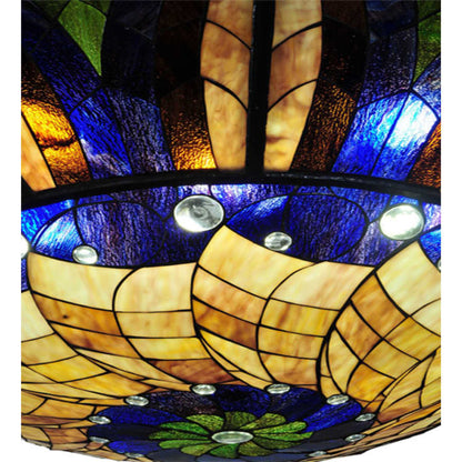 Meyda Tiffany Tampa Bay 12 Light 60" Wide Semi-Flush Bowl Ceiling Fixture