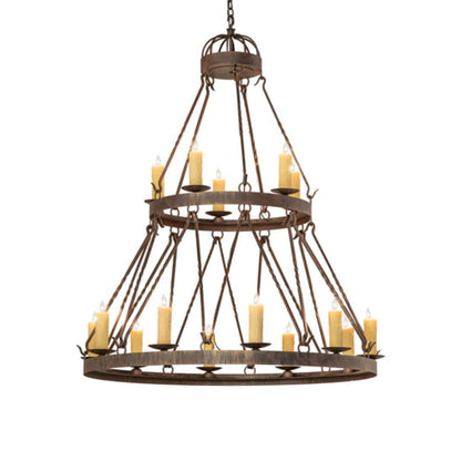 Meyda Tiffany Lakeshore 15 Light 48" Wide Taper Candle Style Chandelier