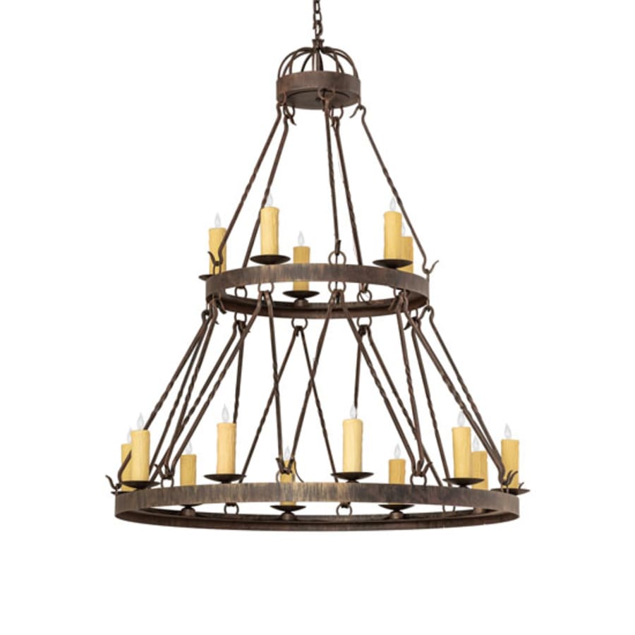 Meyda Tiffany Lakeshore 15 Light 48" Wide Taper Candle Style Chandelier