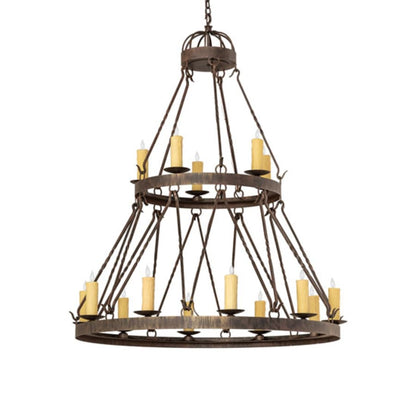 Meyda Tiffany Lakeshore 15 Light 48" Wide Taper Candle Style Chandelier