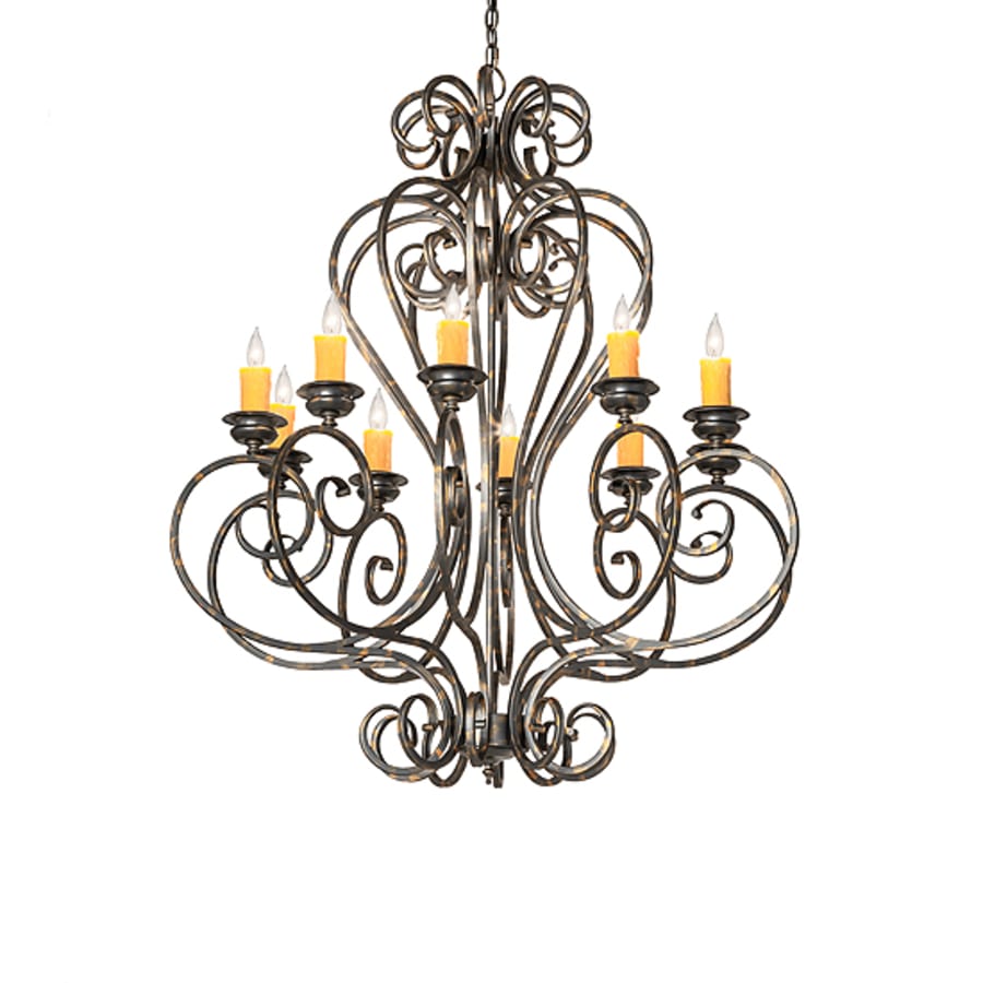 Meyda Tiffany Fernando 10 Light 42" Wide Taper Candle Style Chandelier