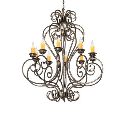 Meyda Tiffany Fernando 10 Light 42" Wide Taper Candle Style Chandelier