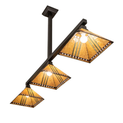 Meyda Tiffany 3 Light 62" Wide Linear Pendant