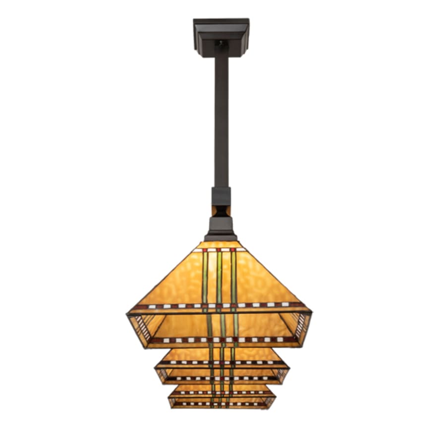 Meyda Tiffany 3 Light 62" Wide Linear Pendant