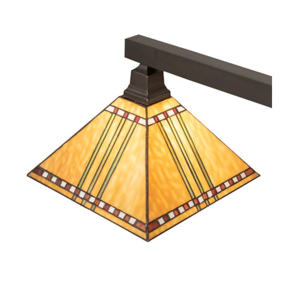 Meyda Tiffany 3 Light 62" Wide Linear Pendant