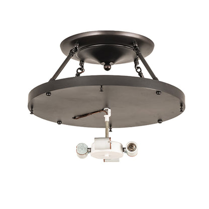 Meyda Tiffany Arts and Crafts 4 Light 20" Wide Semi-Flush Ceiling Fixture