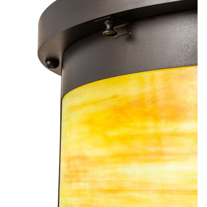 Meyda Tiffany Arts and Crafts 4 Light 20" Wide Semi-Flush Ceiling Fixture