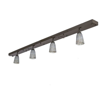 Meyda Tiffany 3 Light 98" Wide Linear Pendant