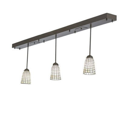 Meyda Tiffany 3 Light 72" Wide Linear Pendant