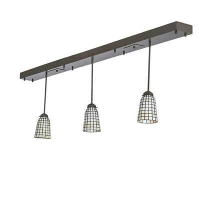 Meyda Tiffany 3 Light 72" Wide Linear Pendant