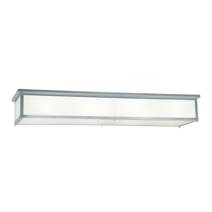 Meyda Tiffany Lumina 8 Light 72" Wide Flush Mount Ceiling Fixture - Sparkle Silver Finish - Medium Bulb Base