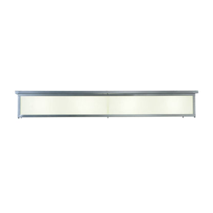 Meyda Tiffany Lumina 8 Light 72" Wide Flush Mount Ceiling Fixture - Sparkle Silver Finish - Medium Bulb Base