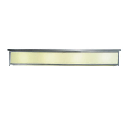 Meyda Tiffany Lumina 8 Light 72" Wide Flush Mount Ceiling Fixture - Sparkle Silver Finish - Medium Bulb Base