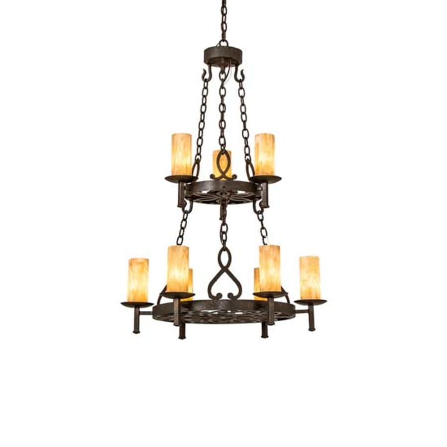 Meyda Tiffany Newcastle 9 Light 31" Wide Ring Chandelier