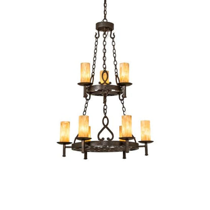 Meyda Tiffany Newcastle 9 Light 31" Wide Ring Chandelier