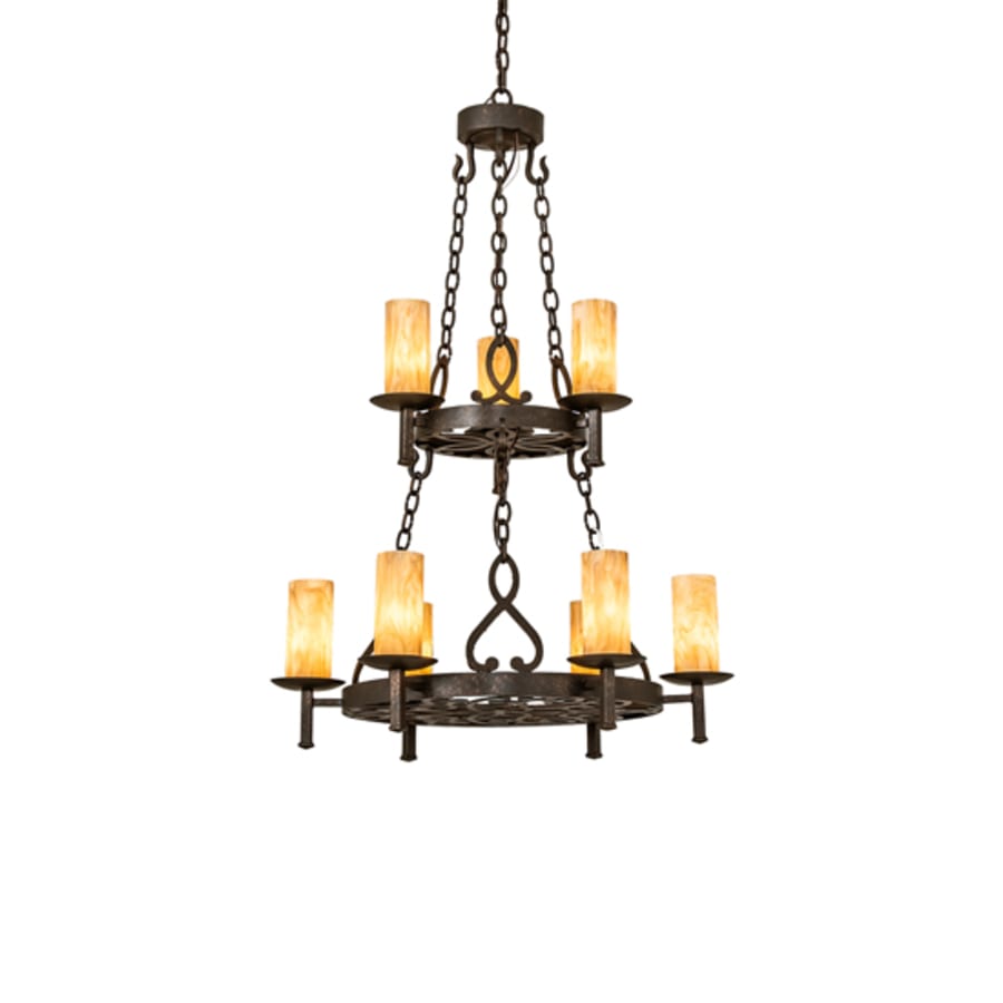 Meyda Tiffany Newcastle 9 Light 31" Wide Ring Chandelier