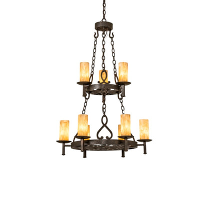 Meyda Tiffany Newcastle 9 Light 31" Wide Ring Chandelier