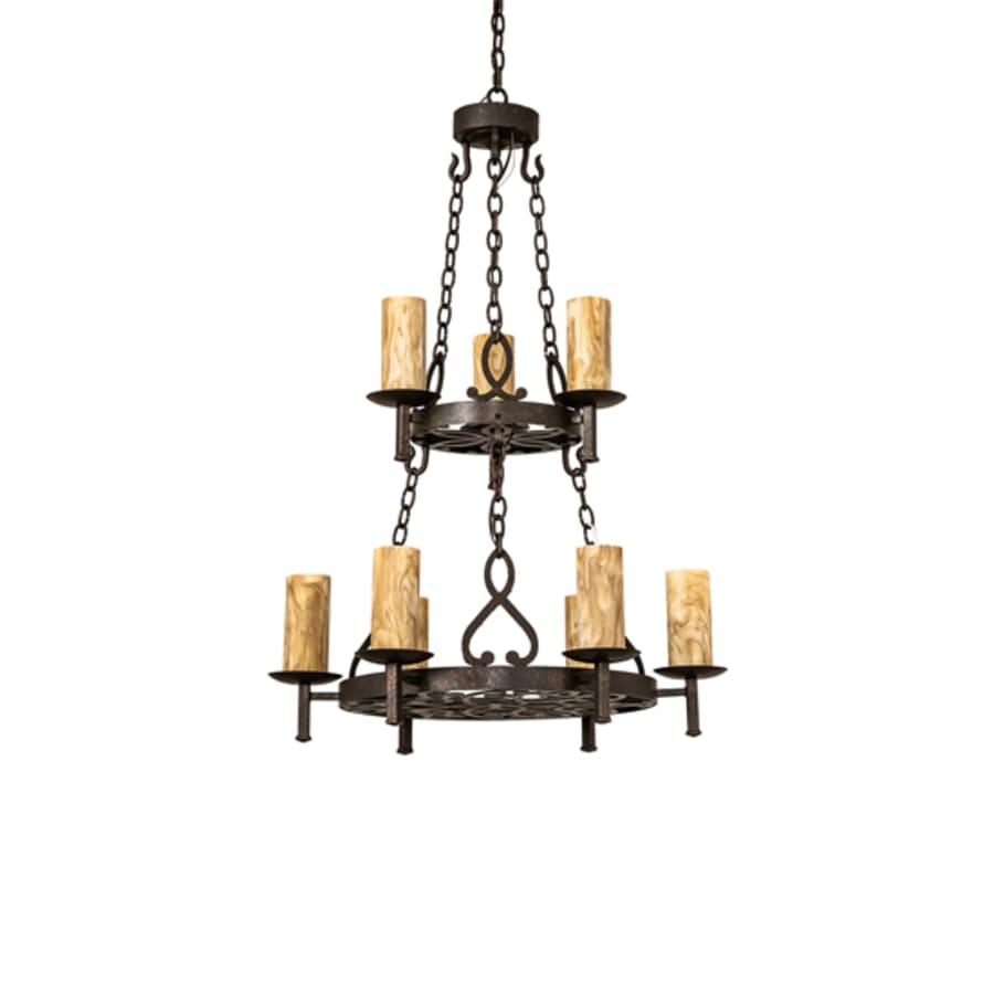 Meyda Tiffany Newcastle 9 Light 31" Wide Ring Chandelier