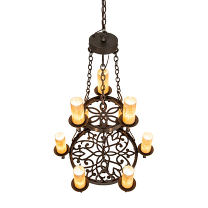 Meyda Tiffany Newcastle 9 Light 31" Wide Ring Chandelier