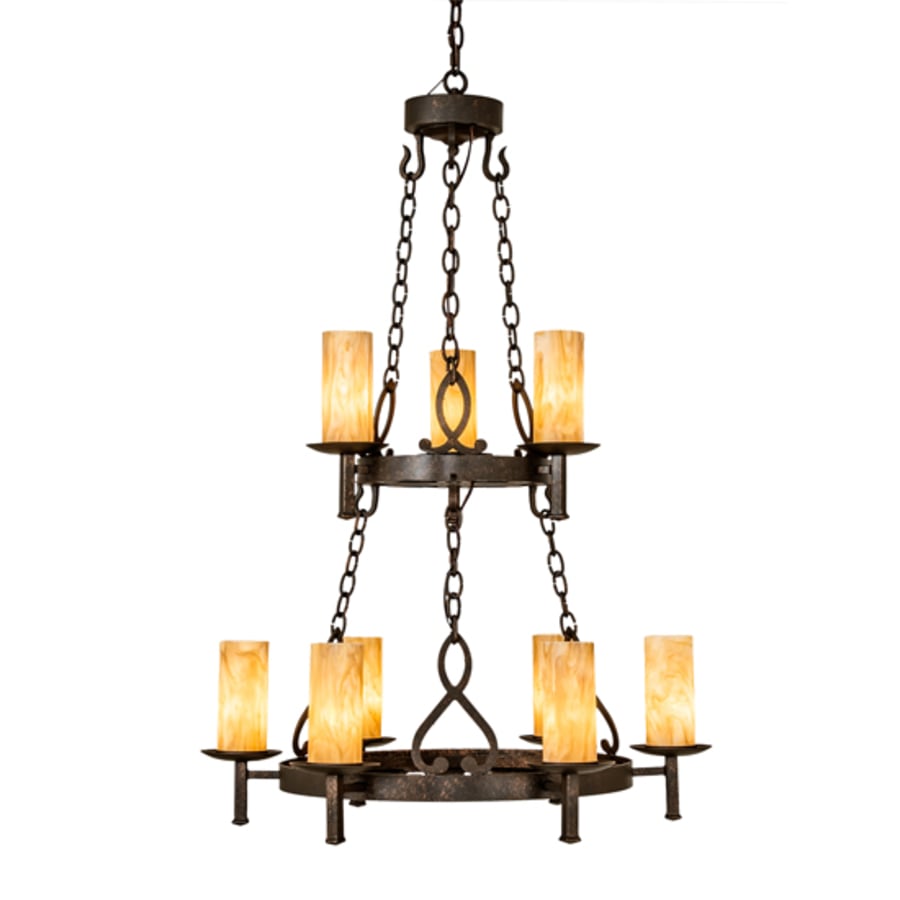 Meyda Tiffany Newcastle 9 Light 31" Wide Ring Chandelier
