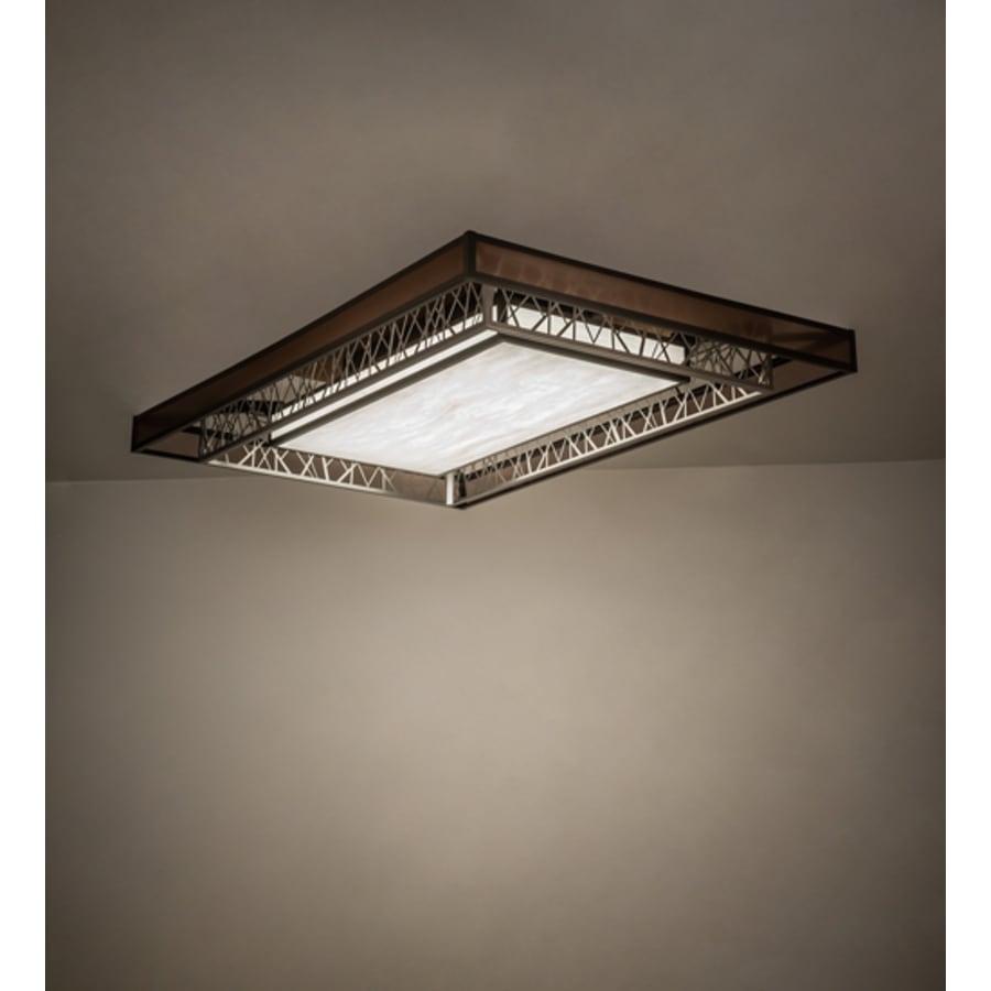 Meyda Tiffany Quadrato Rich Umador 72" Wide LED Semi-Flush Ceiling Fixture
