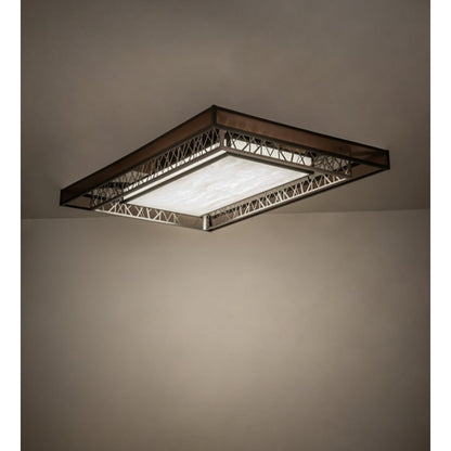 Meyda Tiffany Quadrato Rich Umador 72" Wide LED Semi-Flush Ceiling Fixture