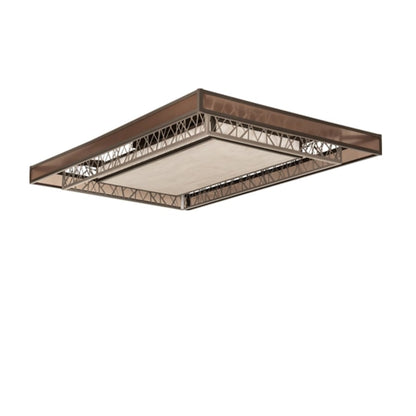 Meyda Tiffany Quadrato Rich Umador 72" Wide LED Semi-Flush Ceiling Fixture