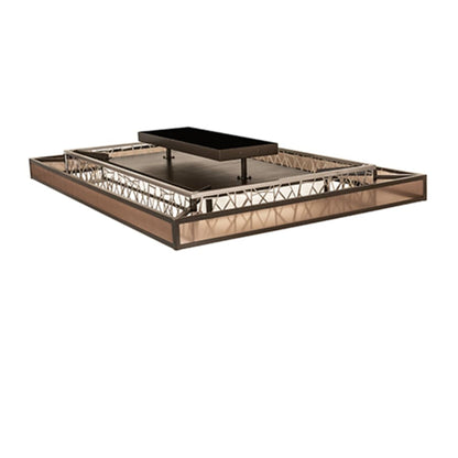 Meyda Tiffany Quadrato Rich Umador 72" Wide LED Semi-Flush Ceiling Fixture