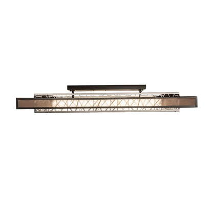 Meyda Tiffany Quadrato Rich Umador 72" Wide LED Semi-Flush Ceiling Fixture