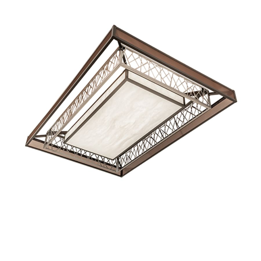 Meyda Tiffany Quadrato Rich Umador 72" Wide LED Semi-Flush Ceiling Fixture
