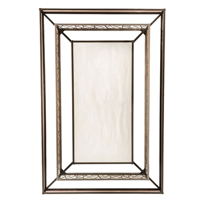 Meyda Tiffany Quadrato Rich Umador 72" Wide LED Semi-Flush Ceiling Fixture