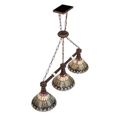 Meyda Tiffany 3 Light 45" Wide Linear Pendant