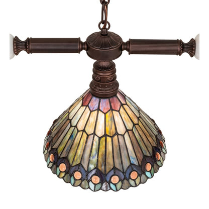 Meyda Tiffany 3 Light 45" Wide Linear Pendant