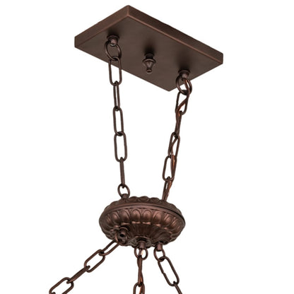 Meyda Tiffany 3 Light 45" Wide Linear Pendant