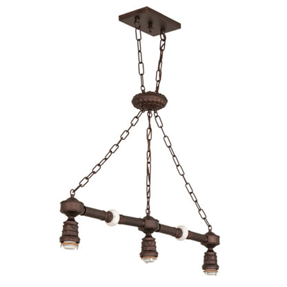 Meyda Tiffany 3 Light 45" Wide Linear Pendant