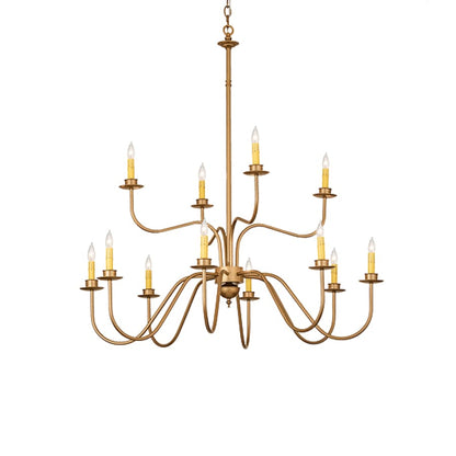 Meyda Tiffany Ean 12 Light 42" Wide Taper Candle Style Chandelier