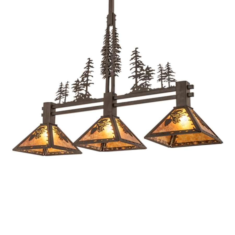 Meyda Tiffany 3 Light 45" Wide Linear Pendant